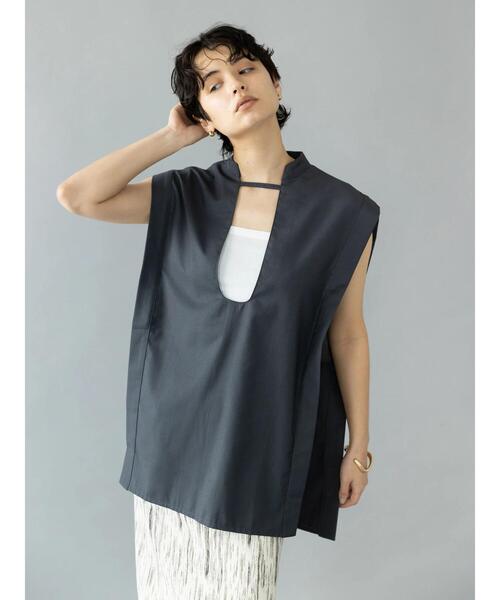 koe（コエ）の「【&g'aime】チュニックベスト＊（ベスト・レディース・ベージュ/チャコールグレー・FREE）」の19枚目の写真
