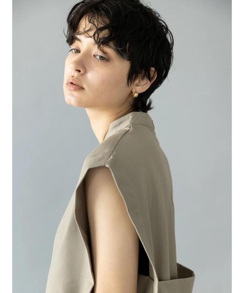 koe（コエ）の「【&g'aime】チュニックベスト＊（ベスト・レディース・ベージュ/チャコールグレー・FREE）」の9枚目の写真