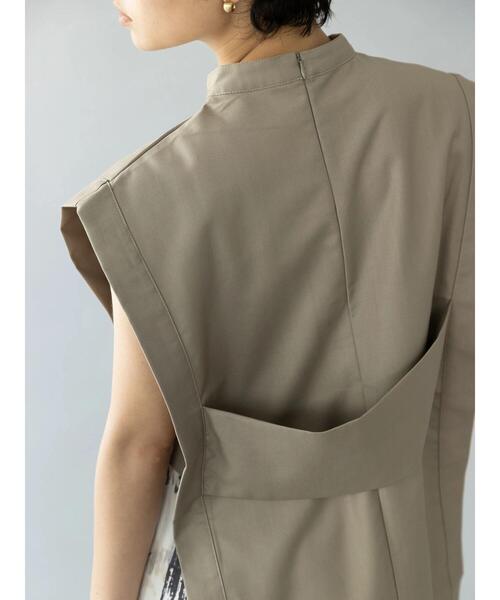 koe（コエ）の「【&g'aime】チュニックベスト＊（ベスト・レディース・ベージュ/チャコールグレー・FREE）」の11枚目の写真