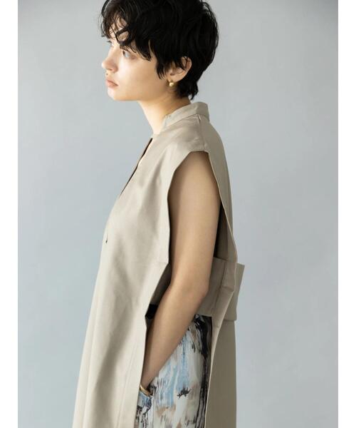 koe（コエ）の「【&g'aime】チュニックベスト＊（ベスト・レディース・ベージュ/チャコールグレー・FREE）」の5枚目の写真