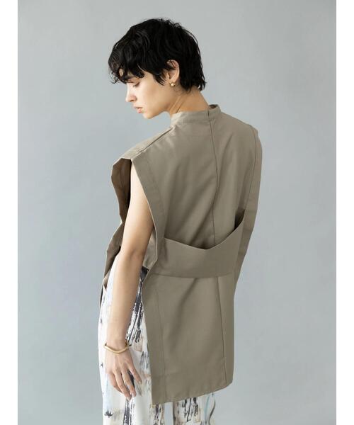 koe（コエ）の「【&g'aime】チュニックベスト＊（ベスト・レディース・ベージュ/チャコールグレー・FREE）」の15枚目の写真