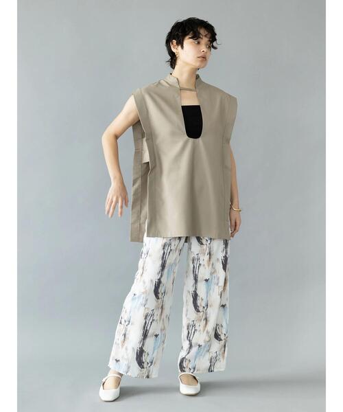 koe（コエ）の「【&g'aime】チュニックベスト＊（ベスト・レディース・ベージュ/チャコールグレー・FREE）」の13枚目の写真