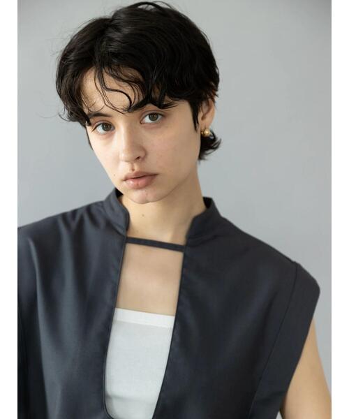 koe（コエ）の「【&g'aime】チュニックベスト＊（ベスト・レディース・ベージュ/チャコールグレー・FREE）」の12枚目の写真