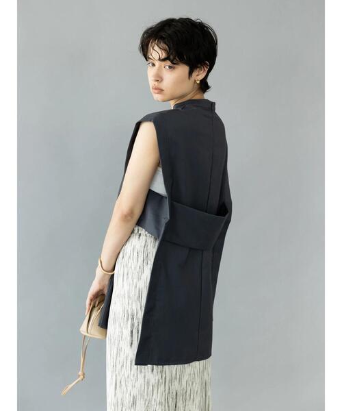 koe（コエ）の「【&g'aime】チュニックベスト＊（ベスト・レディース・ベージュ/チャコールグレー・FREE）」の21枚目の写真