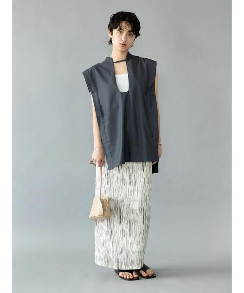 koe（コエ）の「【&g'aime】チュニックベスト＊（ベスト・レディース・ベージュ/チャコールグレー・FREE）」の22枚目の写真