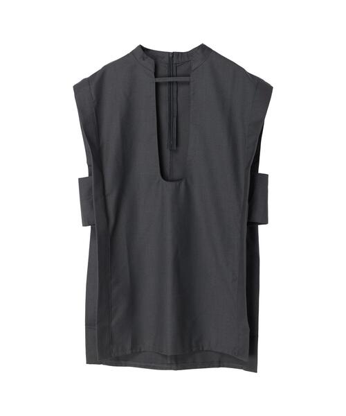 koe（コエ）の「【&g'aime】チュニックベスト＊（ベスト・レディース・ベージュ/チャコールグレー・FREE）」の18枚目の写真