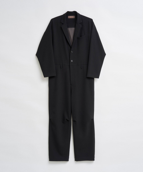 TROVE(トローヴ)の「TROVE 2022AW / MICRO FIBER DOUBLE CLOTH JUMP SUIT(つなぎ/オールインワン・メンズ・アッシュグレー/ブラック・1/2/3)」の3枚目の写真