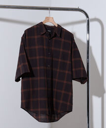 BEAMS / スモーク チェック イージーフィット　シャツ