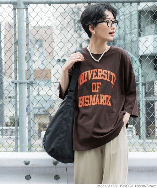 coca（coca）（コカ）の「ビッグシルエットプリントアソートTee（Tシャツ/カットソー・レディース・ホワイト/チャコールグレー/ライトブルー/ブラウン/ピンク/グリーン・ONE SIZE）」の22枚目の写真