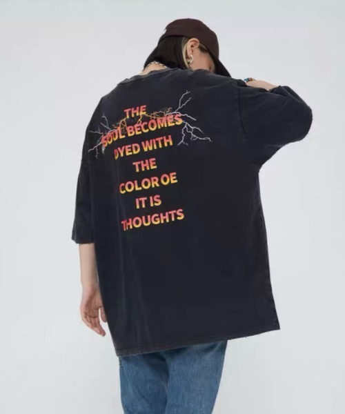 SILVER BULLET(シルバーバレット)の「『SILVER BULLET SELECT AP/シルバーバレットセレクト』USEDライクパンクイラストプリントTEE【Y】【CN】(Tシャツ/カットソー・メンズ・ブラック・L/M)」の10枚目の写真