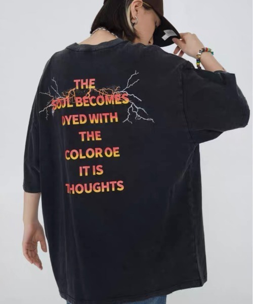 SILVER BULLET(シルバーバレット)の「『SILVER BULLET SELECT AP/シルバーバレットセレクト』USEDライクパンクイラストプリントTEE【Y】【CN】(Tシャツ/カットソー・メンズ・ブラック・L/M)」の15枚目の写真