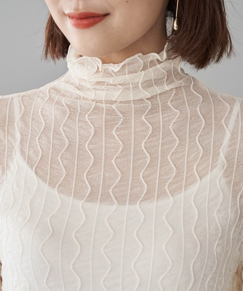 tシャツ シアージャガードタートルネックニット レディース ROPE' PICNIC｜シアージャガードタートル | Rakuten Fashion