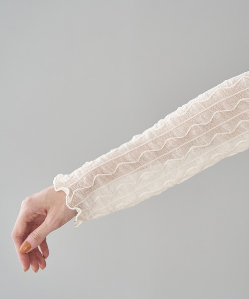 ROPE' PICNIC（ロペピクニック）の「シアージャガードタートル（Tシャツ/カットソー・レディース・チャコールグレー/キナリ/グリーン/グリーン系その他/イエロー系その他4・38）」の8枚目の写真