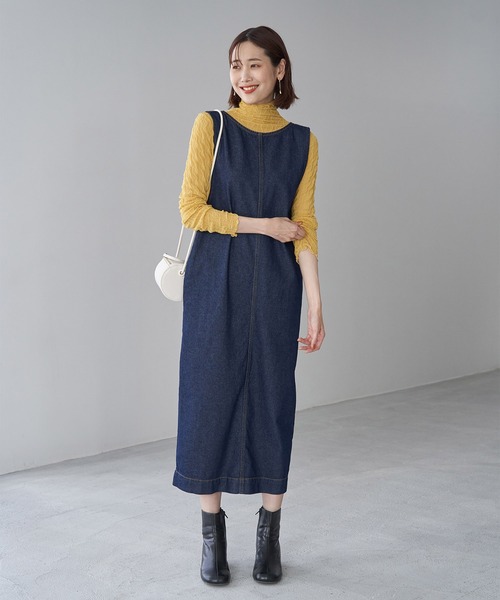 ROPE' PICNIC（ロペピクニック）の「シアージャガードタートル（Tシャツ/カットソー・レディース・チャコールグレー/キナリ/グリーン/グリーン系その他/イエロー系その他4・38）」の18枚目の写真