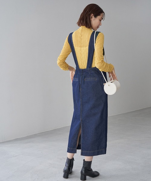 ROPE' PICNIC（ロペピクニック）の「シアージャガードタートル（Tシャツ/カットソー・レディース・チャコールグレー/キナリ/グリーン/グリーン系その他/イエロー系その他4・38）」の15枚目の写真