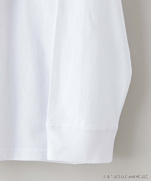 OUTDOOR PRODUCTS APPAREL（アウトドアプロダクツアパレル）の「「おさるのジョージ」 ロンT（Tシャツ/カットソー・メンズ・ホワイト/ブラック/ダークグリーン/パープル・MEDIUM/LARGE/X-LARGE）」の12枚目の写真