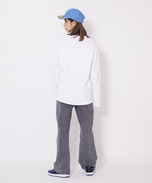 OUTDOOR PRODUCTS APPAREL（アウトドアプロダクツアパレル）の「「おさるのジョージ」 ロンT（Tシャツ/カットソー・メンズ・ホワイト/ブラック/ダークグリーン/パープル・MEDIUM/LARGE/X-LARGE）」の20枚目の写真