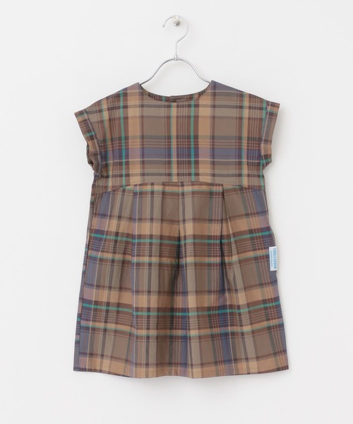 FORK&SPOON（フォークアンドスプーン）の「『親子リンク』FORK&SPOON　カラーチェックワンピース(KIDS)（ワンピース・キッズ・ブラウン系その他/ブルー系その他・120/105/135）」の16枚目の写真