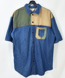 【ヴィンテージ古着】Le Bon 半袖 デニムシャツ USA製
