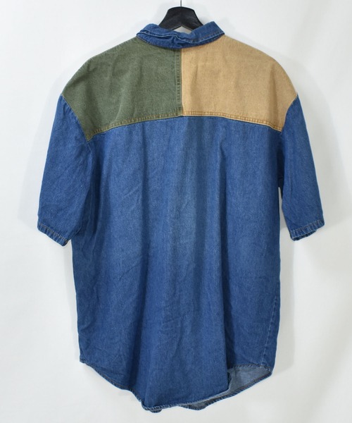 VINTAGE（ヴィンテージ）の「【ヴィンテージ古着】Le Bon 半袖 デニムシャツ USA製（シャツ/ブラウス・メンズ・ブルー・XX-LARGE）」の2枚目の写真