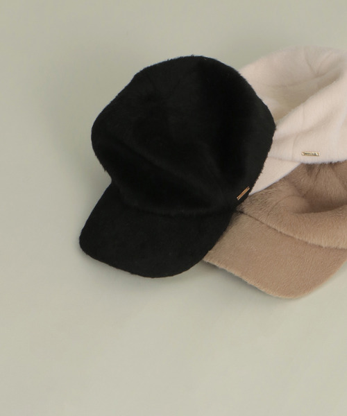 LBC（エルビーシー）の「シャギーキャップ（キャップ・レディース・オフホワイト/ブラック/ベージュ・FREE）」の3枚目の写真