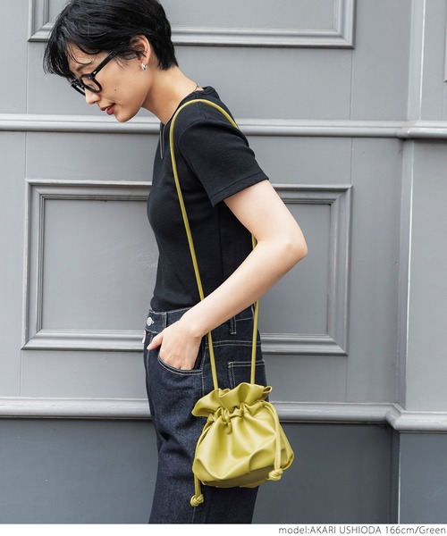 coca（coca）（コカ）の「フェイクレザーポシェット（ショルダーバッグ・レディース・ピンク/グリーン/ブラック・ONE SIZE）」の9枚目の写真