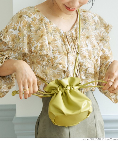 coca（coca）（コカ）の「フェイクレザーポシェット（ショルダーバッグ・レディース・ピンク/グリーン/ブラック・ONE SIZE）」の12枚目の写真