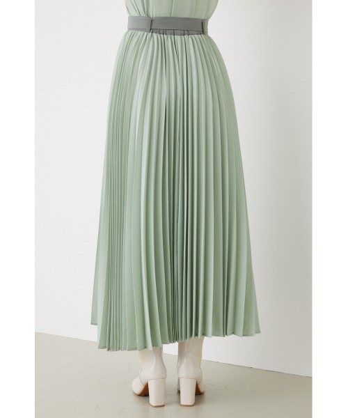 rienda（リエンダ）の「プリーツコンビフレアスカート（スカート・レディース・ベージュ/ライトグリーン/ブラック・MEDIUM/SMALL）」の15枚目の写真