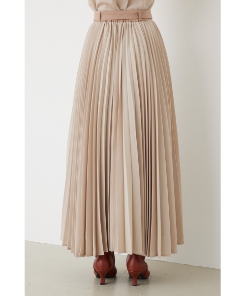 rienda（リエンダ）の「プリーツコンビフレアスカート（スカート・レディース・ベージュ/ライトグリーン/ブラック・MEDIUM/SMALL）」の16枚目の写真