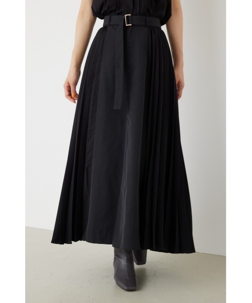 rienda（リエンダ）の「プリーツコンビフレアスカート（スカート・レディース・ベージュ/ライトグリーン/ブラック・MEDIUM/SMALL）」の20枚目の写真