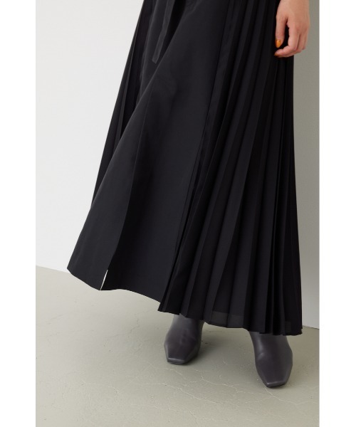 rienda（リエンダ）の「プリーツコンビフレアスカート（スカート・レディース・ベージュ/ライトグリーン/ブラック・MEDIUM/SMALL）」の14枚目の写真