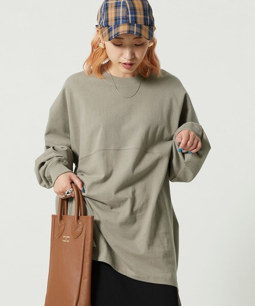 PHEENY　フットボールロングスリーブT セール】限定展開 フットボール ロング スリーブ Tシャツ（T