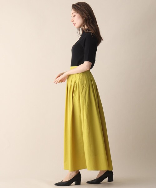 OPAQUE.CLIP（オペークドットクリップ）の「◆バックパール調ソウバリニット（ニット/セーター・レディース・マスタード/ブラック/ダークグリーン・38）」の17枚目の写真