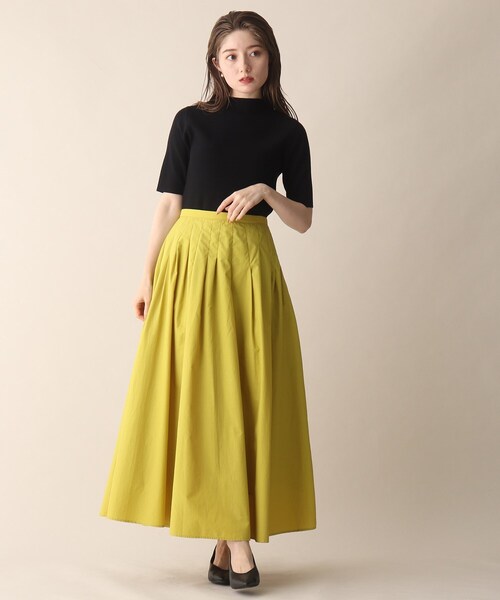 OPAQUE.CLIP（オペークドットクリップ）の「◆バックパール調ソウバリニット（ニット/セーター・レディース・マスタード/ブラック/ダークグリーン・38）」の19枚目の写真