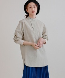 [Americana×JEANS FACTORY/アメリカーナ×ジーンズファクトリー] 別注 硫化染め チュニックシャツブラウス