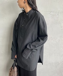 [Americana×JEANS FACTORY/アメリカーナ×ジーンズファクトリー] 別注 硫化染め チュニックシャツブラウス