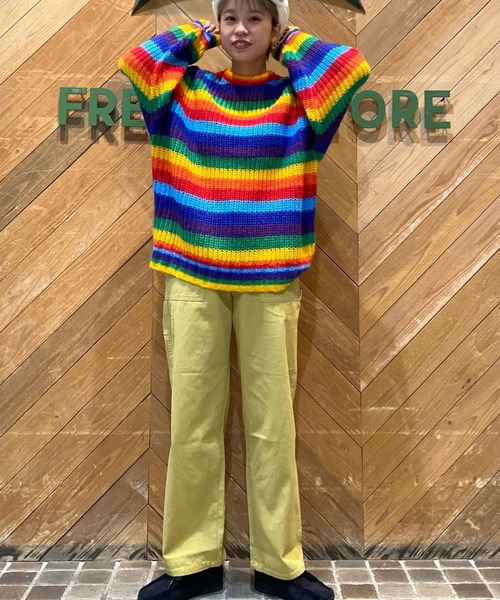 FREAK'S STORE(フリークスストア)の「カラーペインターパンツ(その他パンツ・レディース・ブラック/パープル/オリーブ/ピンク/イエロー・S/M)」の7枚目の写真