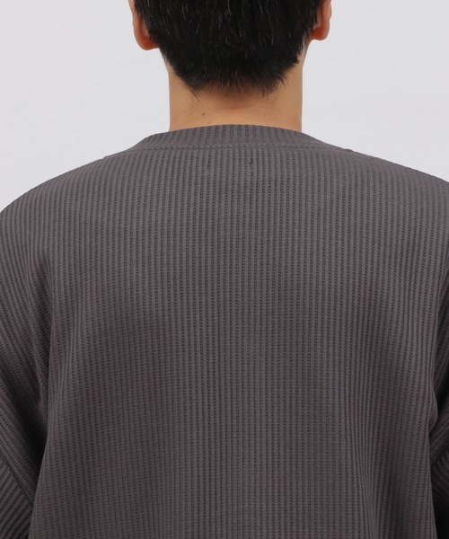 LAKOLE（ラコレ）の「ストレッチワッフルカーディガン / 125690（カーディガン/ボレロ・メンズ・オレンジ系その他2/パープル/グリーン/チャコール/ブルー/グレー/マスタード/ライトグリーン・LARGE/X-LARGE/MEDIUM）」の20枚目の写真