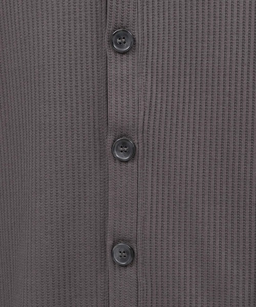 LAKOLE（ラコレ）の「ストレッチワッフルカーディガン / 125690（カーディガン/ボレロ・メンズ・オレンジ系その他2/パープル/グリーン/チャコール/ブルー/グレー/マスタード/ライトグリーン・LARGE/X-LARGE/MEDIUM）」の14枚目の写真