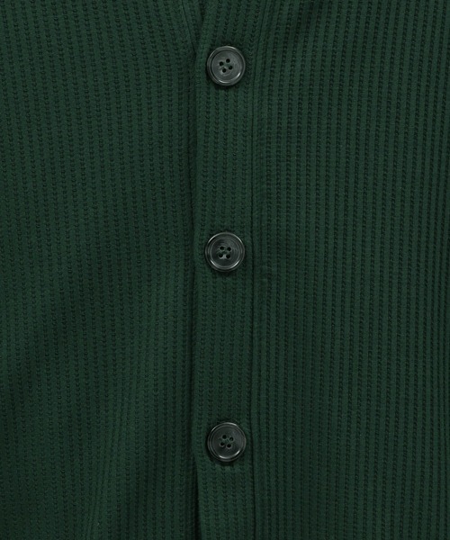 LAKOLE（ラコレ）の「ストレッチワッフルカーディガン / 125690（カーディガン/ボレロ・メンズ・オレンジ系その他2/パープル/グリーン/チャコール/ブルー/グレー/マスタード/ライトグリーン・LARGE/X-LARGE/MEDIUM）」の16枚目の写真