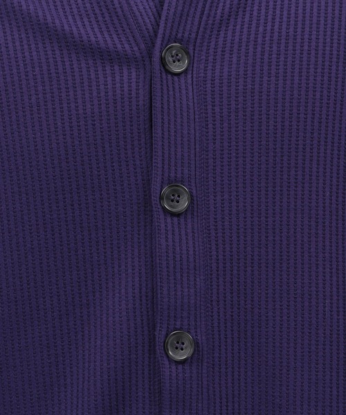 LAKOLE（ラコレ）の「ストレッチワッフルカーディガン / 125690（カーディガン/ボレロ・メンズ・オレンジ系その他2/パープル/グリーン/チャコール/ブルー/グレー/マスタード/ライトグリーン・LARGE/X-LARGE/MEDIUM）」の18枚目の写真