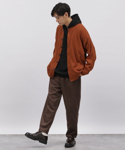 LAKOLE（ラコレ）の「ストレッチワッフルカーディガン / 125690（カーディガン/ボレロ・メンズ・オレンジ系その他2/パープル/グリーン/チャコール/ブルー/グレー/マスタード/ライトグリーン・LARGE/X-LARGE/MEDIUM）」の21枚目の写真