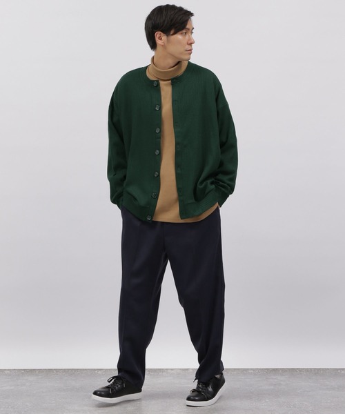 LAKOLE（ラコレ）の「ストレッチワッフルカーディガン / 125690（カーディガン/ボレロ・メンズ・オレンジ系その他2/パープル/グリーン/チャコール/ブルー/グレー/マスタード/ライトグリーン・LARGE/X-LARGE/MEDIUM）」の9枚目の写真