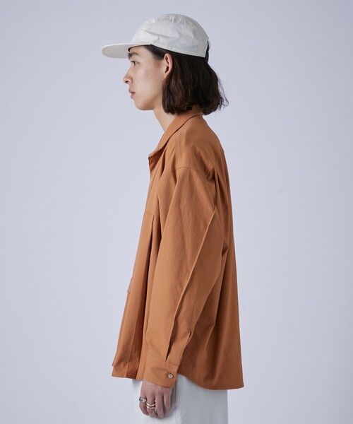 CITY TOKYO(シティトウキョウ)の「IDIOMオーバーサイズクロップドシャツ(シャツ/ブラウス・メンズ・ブラック/オレンジ系その他/オフホワイト・1/2)」の5枚目の写真