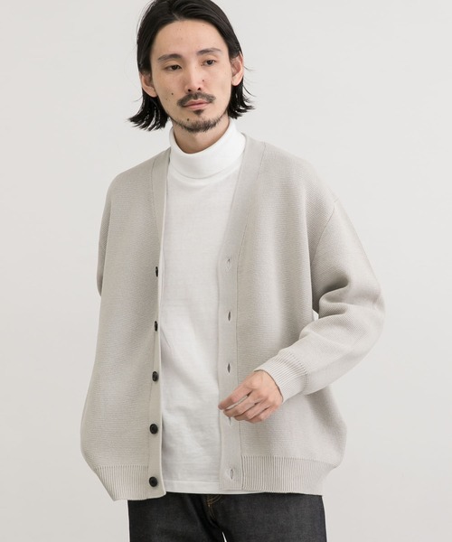 URBAN RESEARCH（アーバンリサーチ）の「ミラノリブVネックカーディガン（カーディガン/ボレロ・メンズ・グレー系その他/イエロー系その他/ライトグレー/ブラック・MEDIUM/LARGE/X-LARGE）」の6枚目の写真