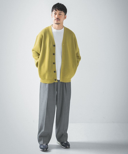 URBAN RESEARCH（アーバンリサーチ）の「ミラノリブVネックカーディガン（カーディガン/ボレロ・メンズ・グレー系その他/イエロー系その他/ライトグレー/ブラック・MEDIUM/LARGE/X-LARGE）」の16枚目の写真