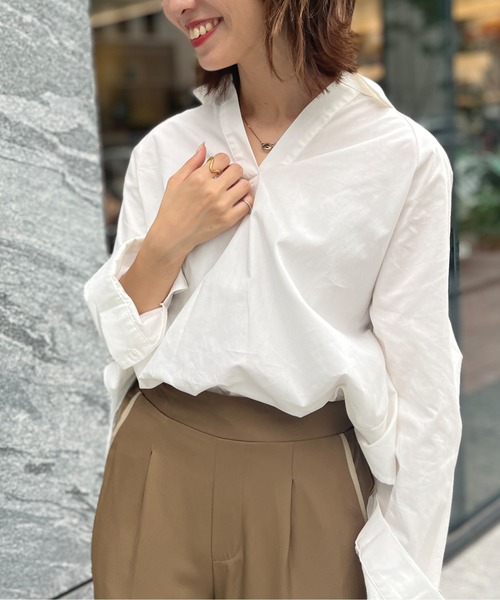 セール】バックフリルスキッパーシャツ（シャツ/ブラウス