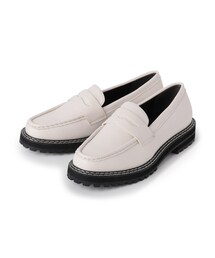 SHOO・LA・RUE | 厚底 スクエアトゥ ローファー(ドレスシューズ)