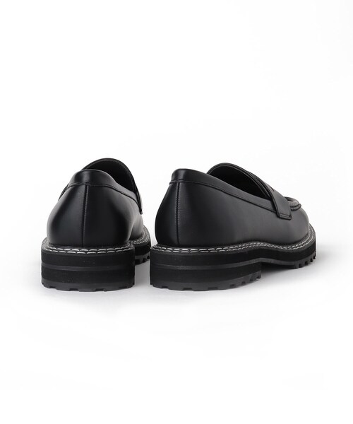 SHOO・LA・RUE(シューラルー)の「◆厚底 スクエアトゥ ローファー(ドレスシューズ・レディース・ブラック/ナチュラル・35/45)」の11枚目の写真