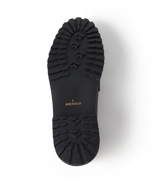 SHOO・LA・RUE(シューラルー)の「◆厚底 スクエアトゥ ローファー(ドレスシューズ・レディース・ブラック/ナチュラル・35/45)」の8枚目の写真